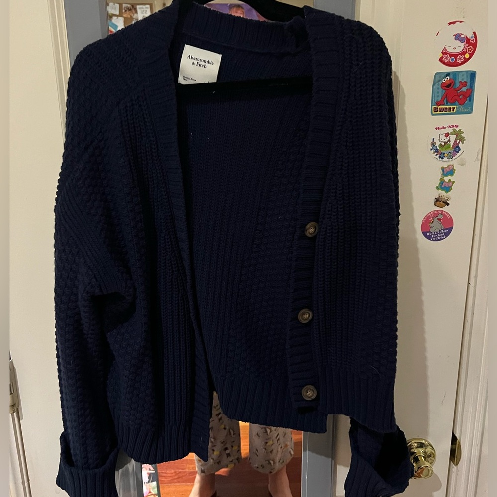 Navy Blue Sweater Abercrombie